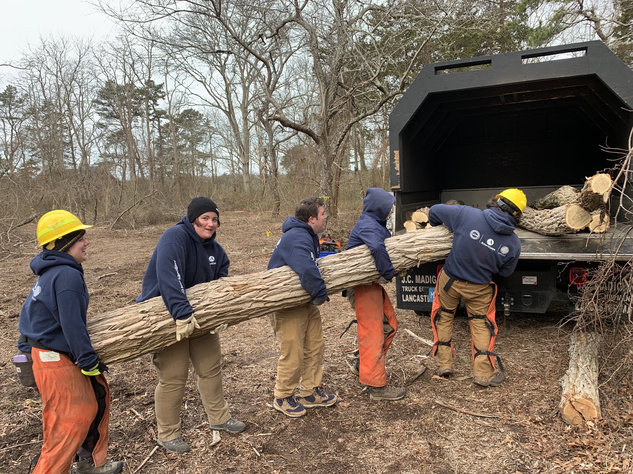 AmeriCorps at CF – invasive trees & catbrier removal 25MAR2024 (10 ...