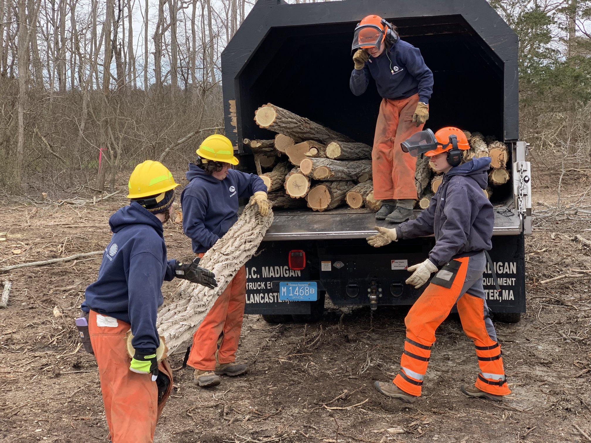 AmeriCorps at CF – invasive trees & catbrier removal 25MAR2024 (39 ...